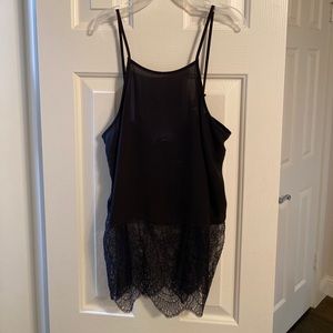 Black lace tank top